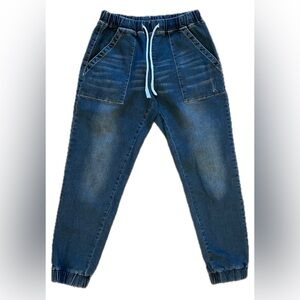 Women’s  Pull on Blue Jeans Size Large Elastic